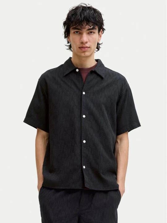Obrázek produktu Jack & Jones Košile Montauk 12293555 Černá Relaxed Fit