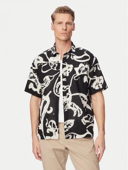 Obrázek produktu Jack & Jones Košile Montauk 12293763 Černá Relaxed Fit