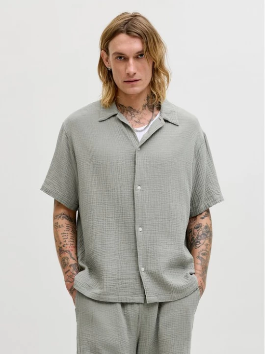 Obrázek produktu Jack & Jones Košile Nantucket 12291812 Zelená Regular Fit