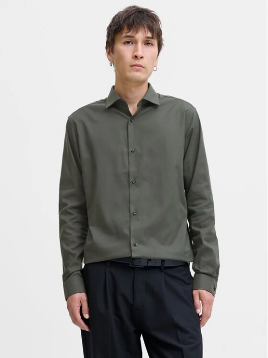 Obrázek produktu Jack & Jones Košile Parker 12227385 Zelená Slim Fit