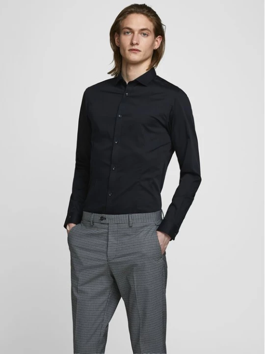 Obrázek produktu Jack & Jones Košile Parma 12097662 Černá Super Slim Fit