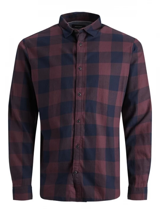 Obrázek produktu JACK & JONES Košile tmavě modrá / vínově červená