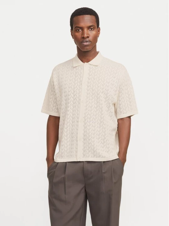 Obrázek produktu Jack & Jones Košile Tyler 12272863 Écru Loose Fit Krémová