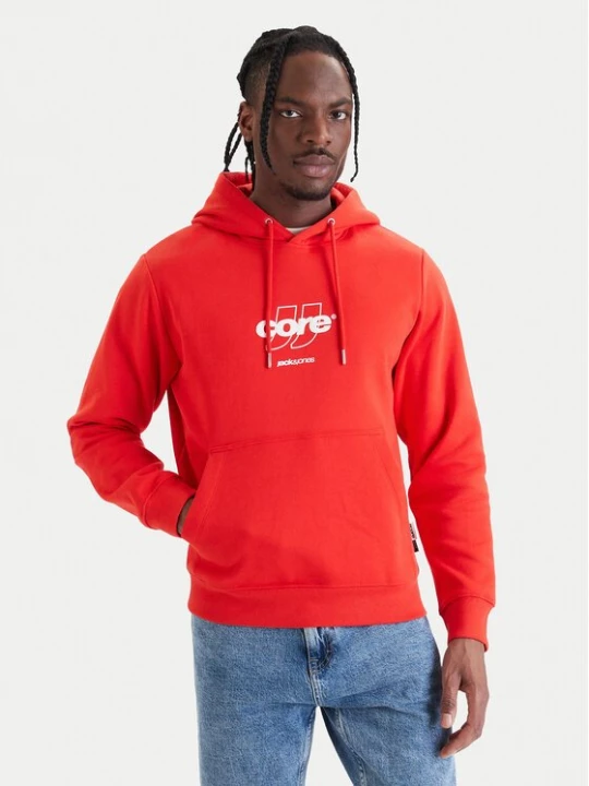 Obrázek produktu Jack & Jones Mikina Club 12290001 Červená Relaxed Fit
