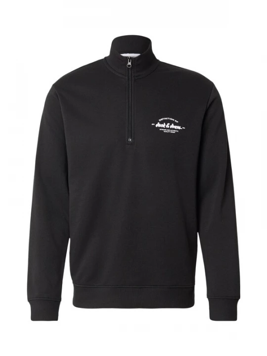 Obrázek produktu JACK & JONES Mikina 'JJBRANDON' černá / bílá
