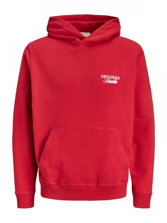 Obrázek produktu JACK & JONES Mikina 'JORNorrebro' brusinková / bílá