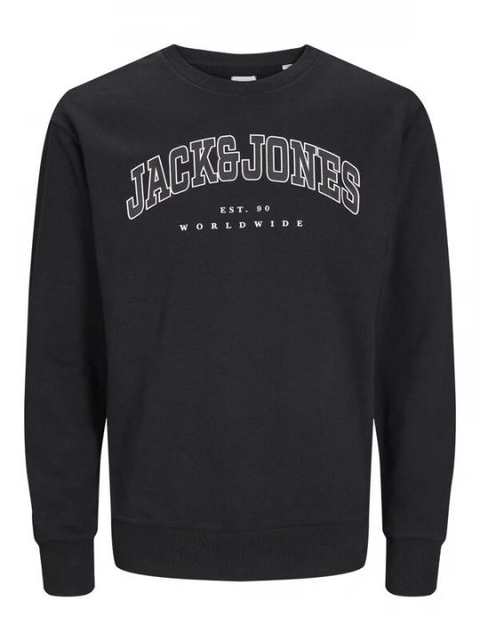 Obrázek produktu JACK & JONES MINI Mikina 'JJECALEB'  černá / bílá