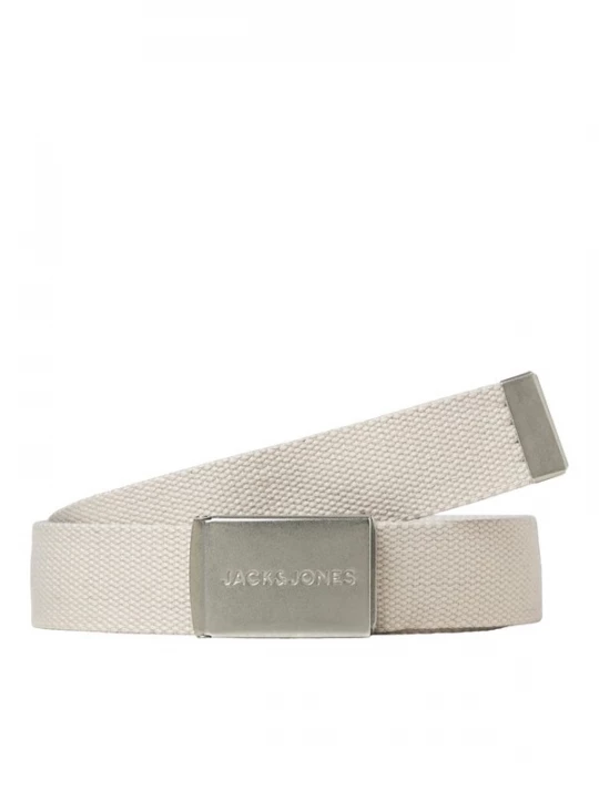 Obrázek produktu JACK & JONES Opasek 'JACLondon' krémová / stříbrná