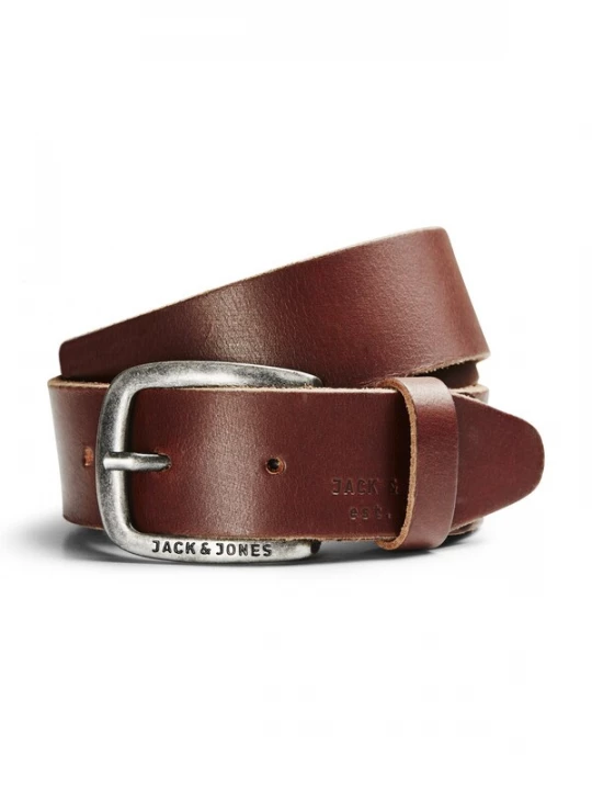 Obrázek produktu JACK & JONES Opasek 'JJIPaul'  hnědá / stříbrná