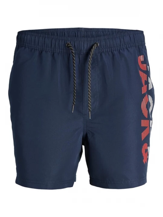 Obrázek produktu JACK & JONES Plavecké šortky 'Fiji' námořnická modř / červená / bílá