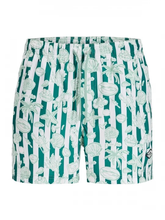 Obrázek produktu JACK & JONES Plavecké šortky 'JPSTMaui' mátová / pastelově zelená / bílá