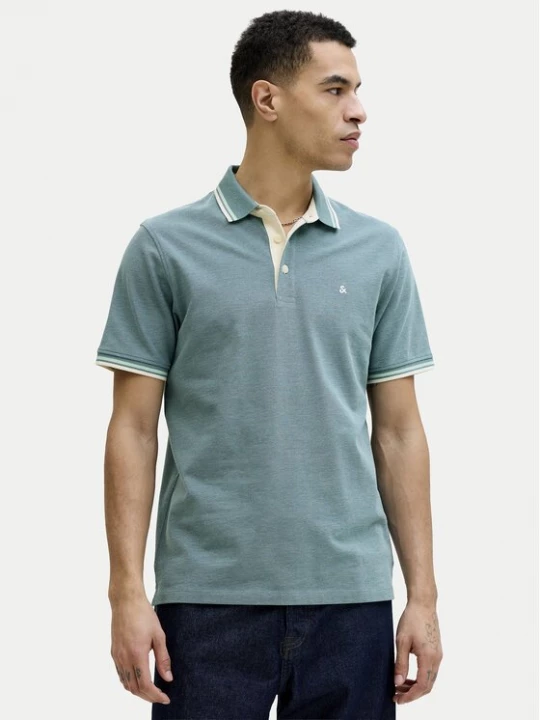 Obrázek produktu Jack & Jones Polokošile Paulos 12136668 Zelená Regular Fit
