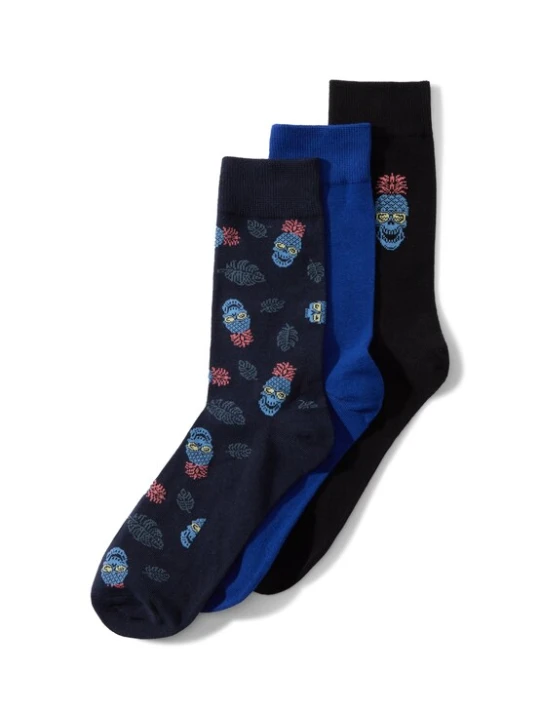 Obrázek produktu JACK & JONES Ponožky 'JACMARS SKULLS' modrá / námořnická modř / světle červená / černá