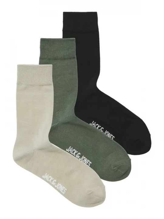 Obrázek produktu JACK & JONES Ponožky 'JACMAX' světle šedá / olivová / černá