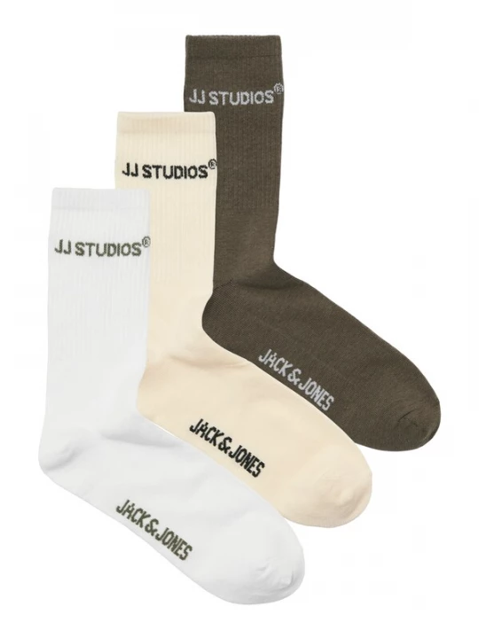 Obrázek produktu JACK & JONES Ponožky 'JACSOHO' béžová / hnědá / bílá