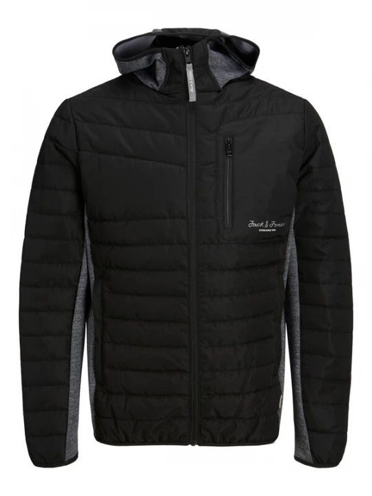 Obrázek produktu JACK & JONES Přechodná bunda 'Berg'  šedý melír / černá / bílá