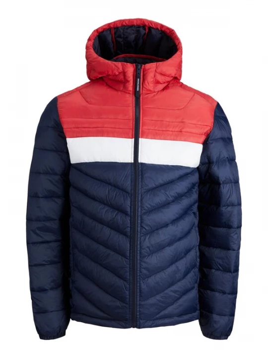 Obrázek produktu JACK & JONES Přechodná bunda 'Hero' marine modrá / světle červená / bílá