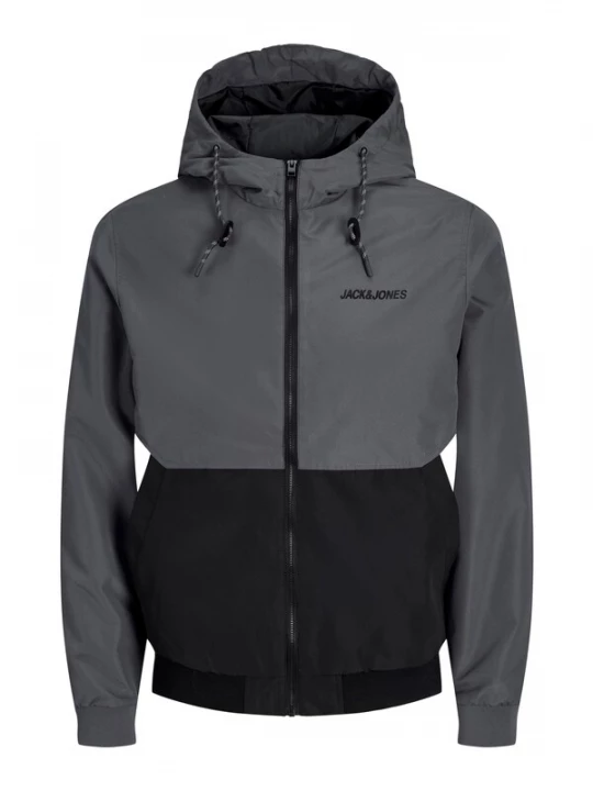 Obrázek produktu JACK & JONES Přechodná bunda 'JJERush' tmavě šedá / černá / bílá