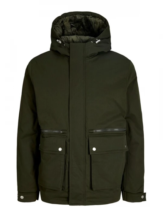 Obrázek produktu JACK & JONES Přechodová parka 'JJEWOLF' tmavě zelená