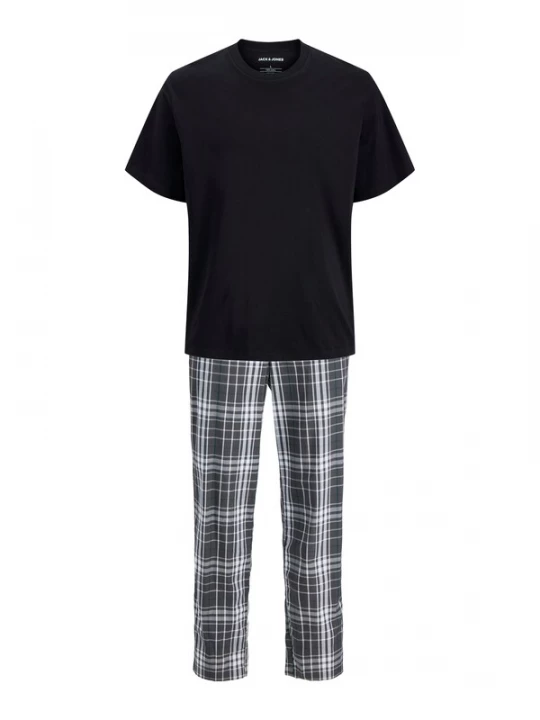 Obrázek produktu JACK & JONES Pyžamo dlouhé 'JACLuca' grafitová / černá / bílá