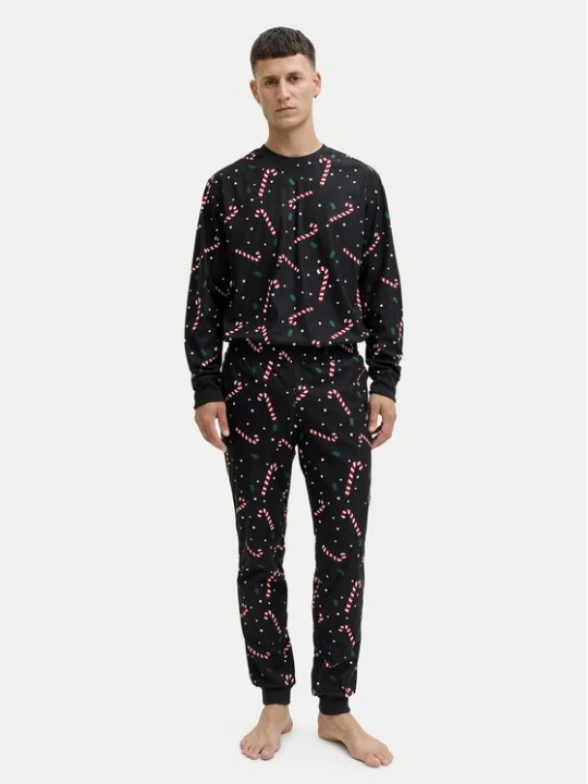 Obrázek produktu Jack & Jones Pyžamo Tristan 12285375 Černá Loose Fit