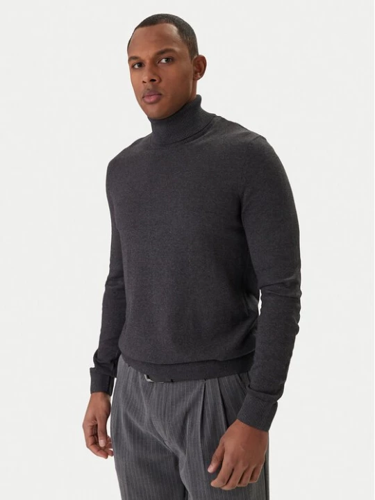 Obrázek produktu Jack & Jones Rolák Emil Knit Roll 12157417 Šedá Regular Fit