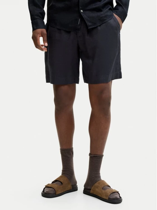 Obrázek produktu Jack & Jones Šortky z materiálu St. Bill 12253134 Černá Wide Leg