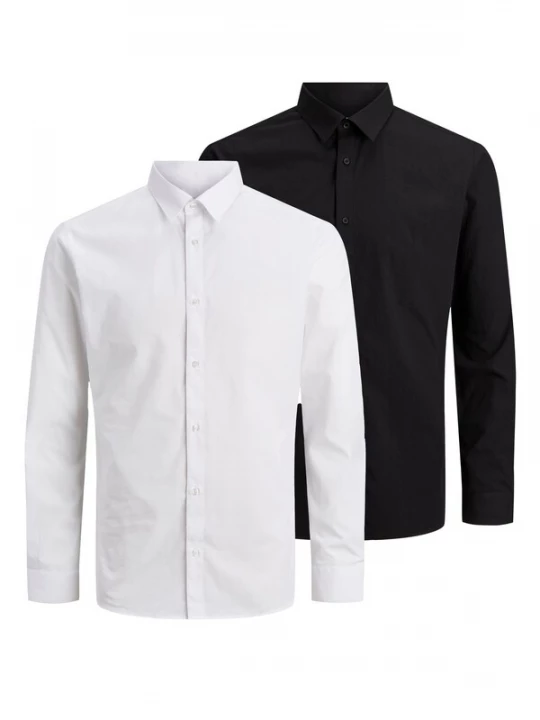 Obrázek produktu JACK & JONES Společenská košile 'Joe' černá / bílá
