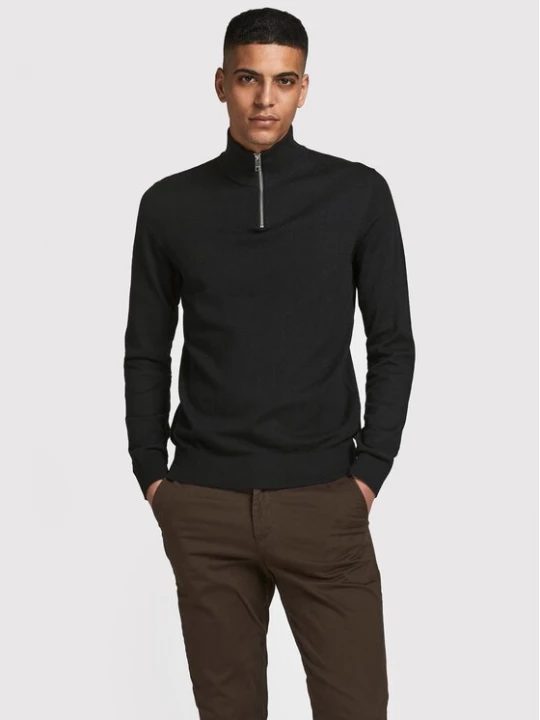 Obrázek produktu Jack & Jones Svetr Emil 12189339 Černá Regular Fit