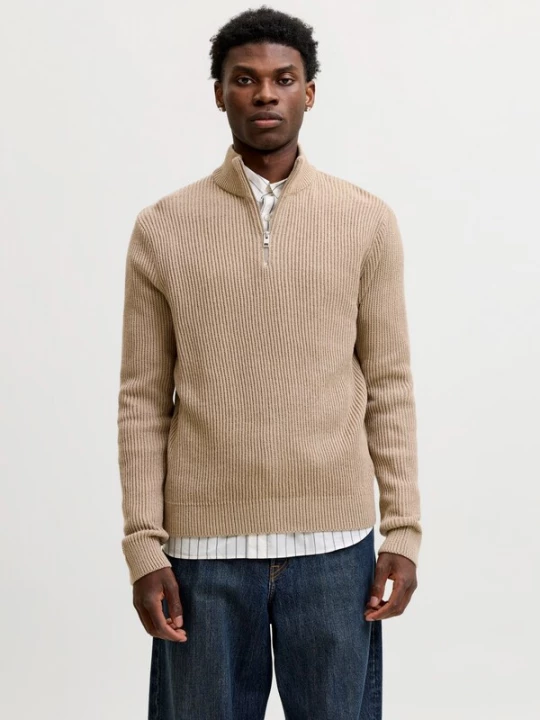 Obrázek produktu JACK & JONES Svetr 'JJPANNEL' světle hnědá