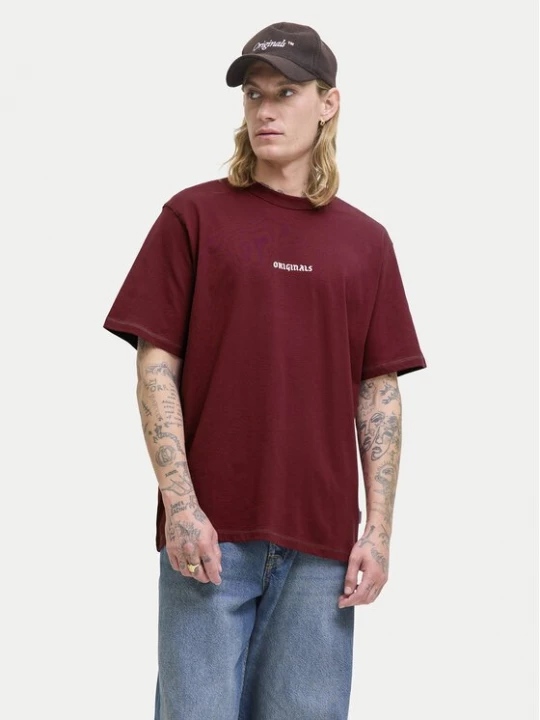 Obrázek produktu Jack & Jones T-Shirt Meadows Minimal 12283630 Červená Loose Fit