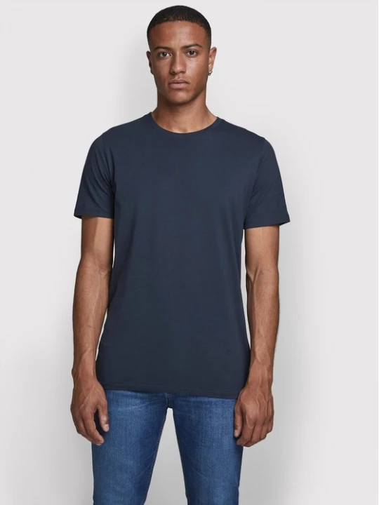 Obrázek produktu Jack & Jones T-Shirt Orrganic Basic 12156101 Tmavomodrá Slim Fit