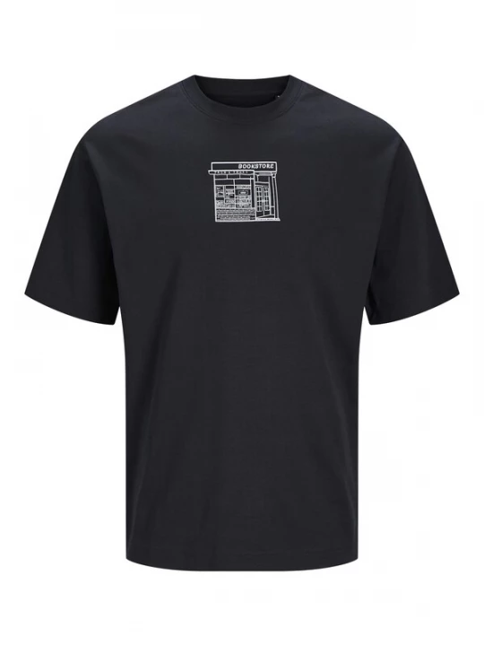 Obrázek produktu JACK & JONES Tričko 'Doodle' černá / bílá