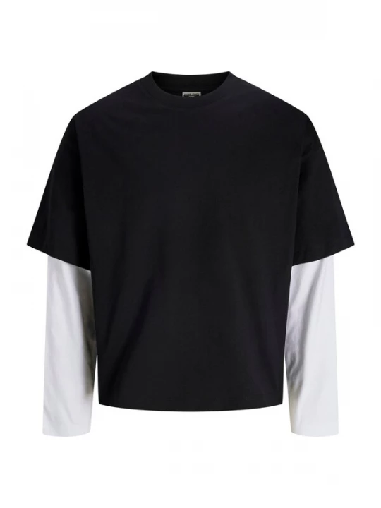 Obrázek produktu JACK & JONES Tričko 'JCOBIARRITZ' černá / bílá