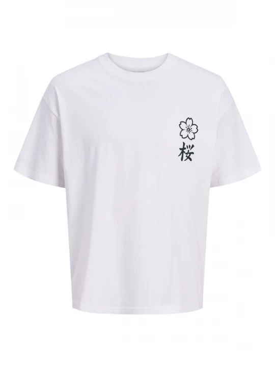 Obrázek produktu JACK & JONES Tričko 'JJDYLAN' černá / bílá