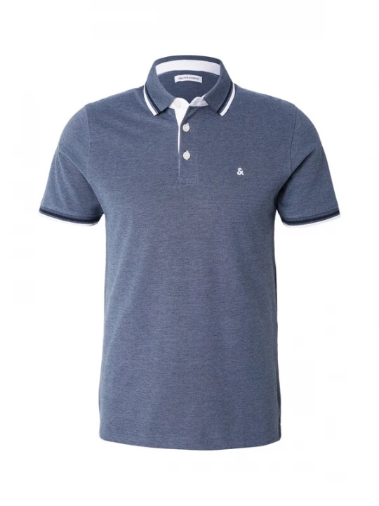 Obrázek produktu JACK & JONES Tričko 'JJEPaulos' marine modrá / modrý melír / bílá