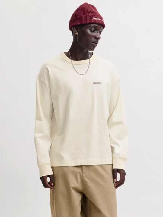 Obrázek produktu JACK & JONES Tričko 'JORFREDERIKSBERG' vínově červená / barva bílé vlny