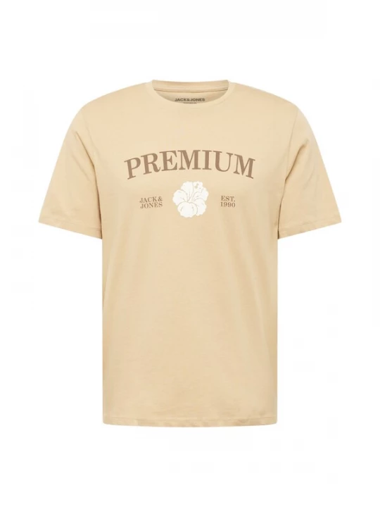 Obrázek produktu JACK & JONES Tričko 'JPRBLAALFIE' písková / světle hnědá / bílá