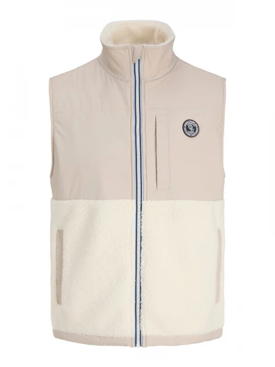 Obrázek produktu JACK & JONES Vesta 'JORFREDERIKSBERG' krémová / režná / světle šedá