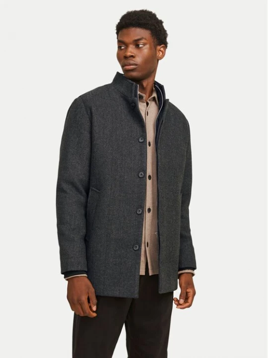 Obrázek produktu Jack & Jones Vlněný kabát Harrison 12258674 Šedá Regular Fit