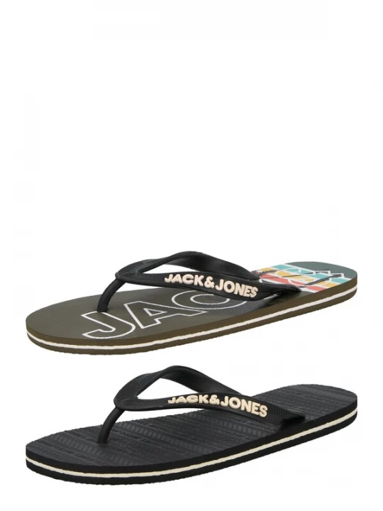 Obrázek produktu JACK & JONES Žabky krémová / antracitová / olivová