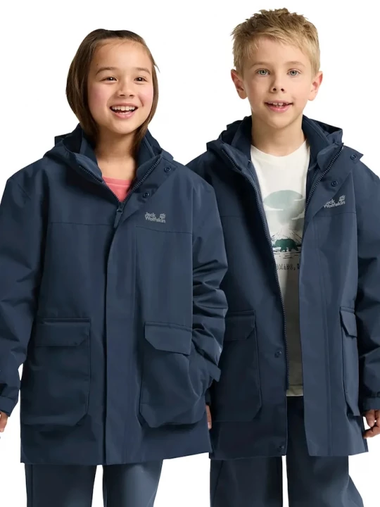 Obrázek produktu Jack Wolfskin Dětská bunda Jack Wolfskin 3IN1 CANVEY KIDS námořnická modř
