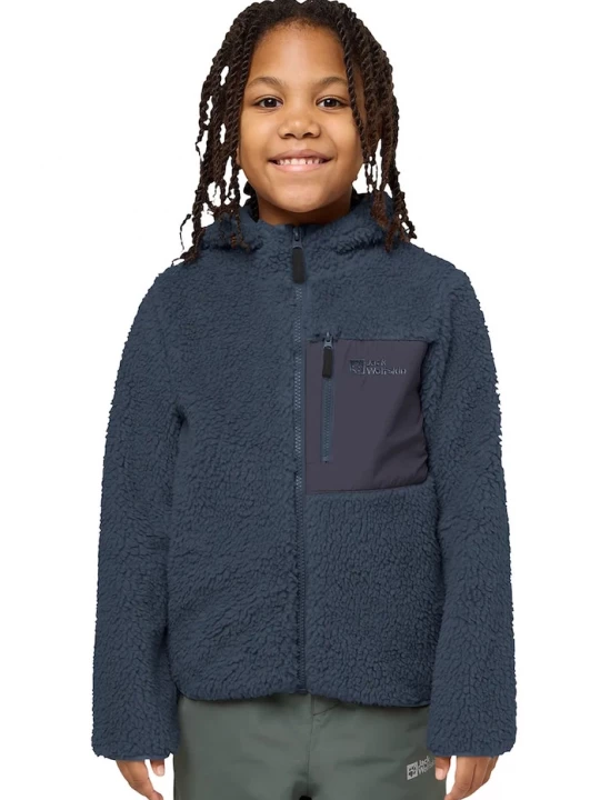 Obrázek produktu Jack Wolfskin Dětská mikina ICE CURL HOOD modrá