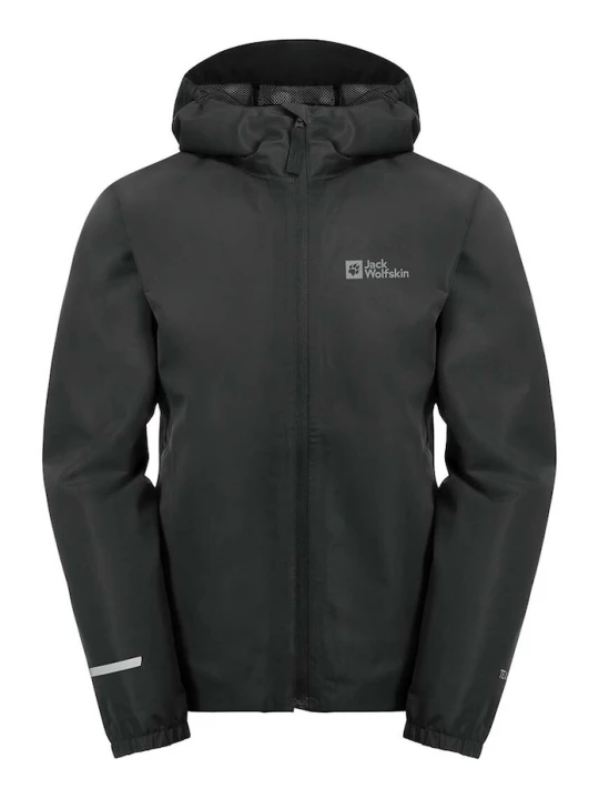 Obrázek produktu Jack Wolfskin Dětská nepromokavá bunda Jack Wolfskin FLAZE černá