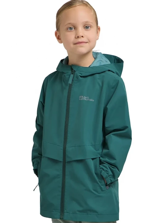 Obrázek produktu Jack Wolfskin Dětská nepromokavá bunda Jack Wolfskin MALIMA zelená