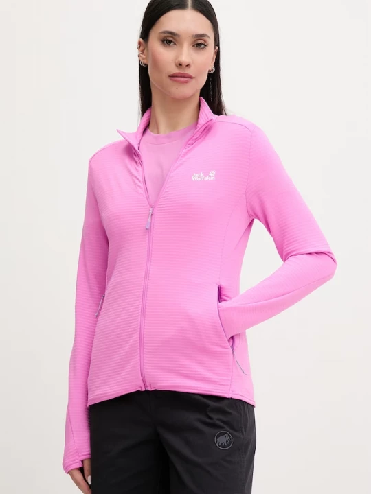 Obrázek produktu Jack Wolfskin mikina dámská Litestride růžová