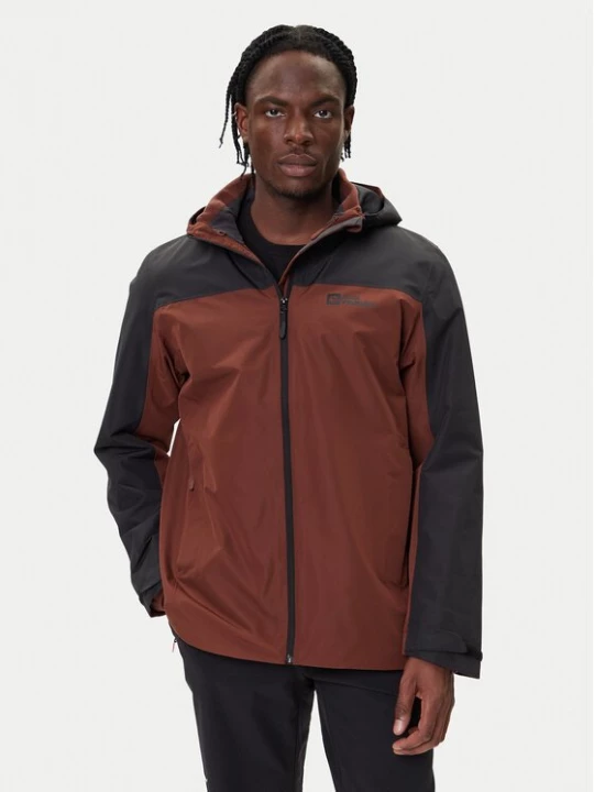 Obrázek produktu Jack Wolfskin Outdoorová bunda Taubenberg 3in1 1115311 Hnědá Regular Fit