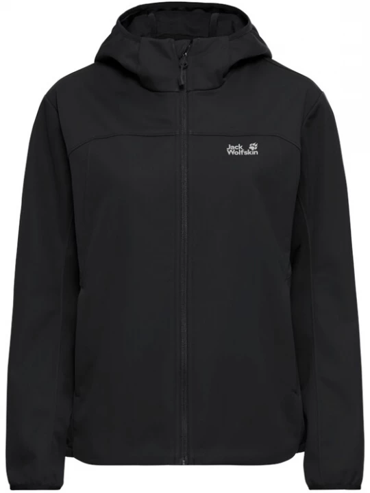 Obrázek produktu JACK WOLFSKIN Outdoorová bunda 'WINDHAIN 2' černá / bílá