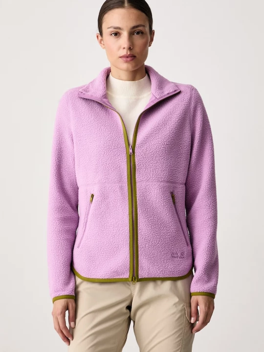 Obrázek produktu Jack Wolfskin rozepínací mikina dámská fleecová Lite Curl fialová