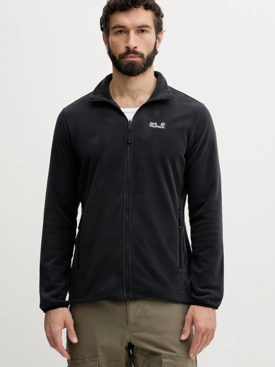 Obrázek produktu Jack Wolfskin rozepínací mikina pánská Taunus 100 černá